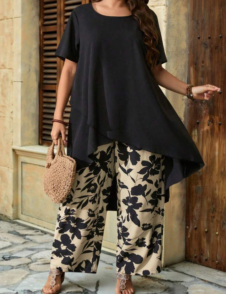 Shein Curve+ jumpsuit, mixed colors