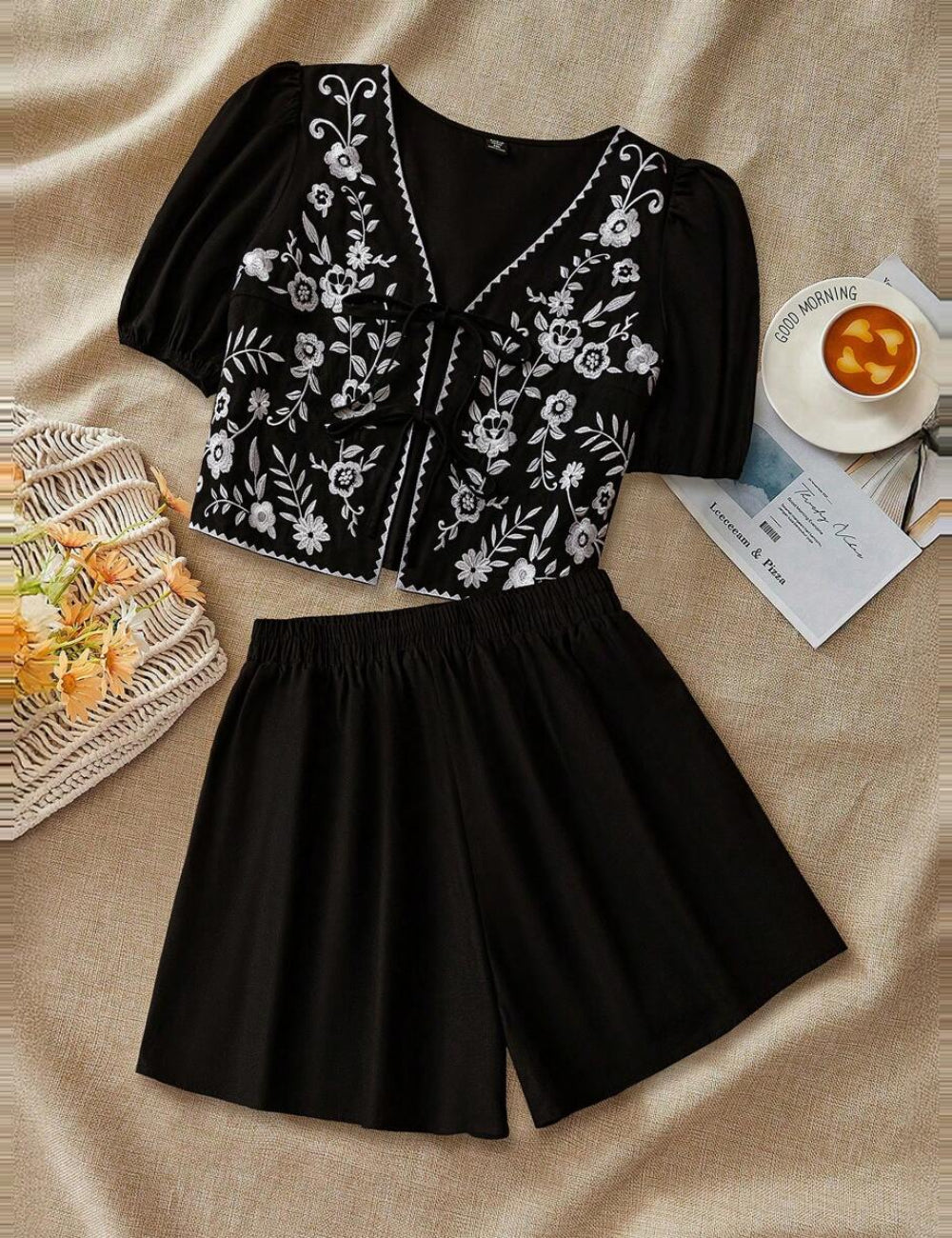 Shein Curve+ szett, fekete