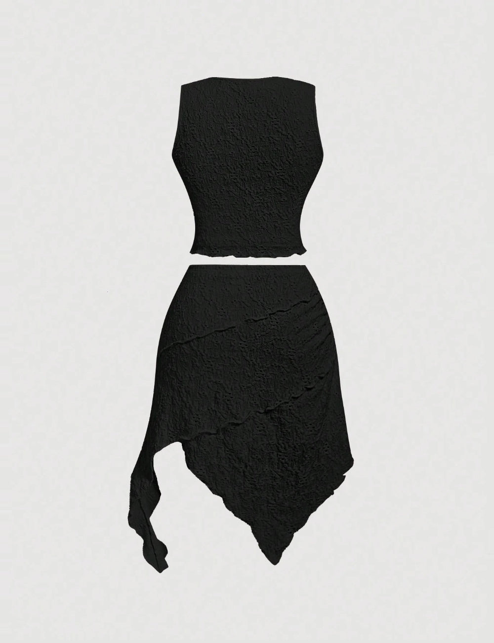 Shein Curve+ szett, fekete