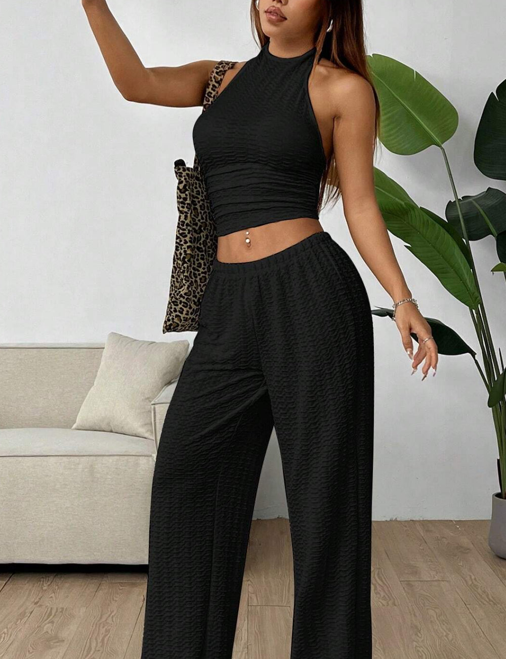 Shein Curve+ szett, fekete