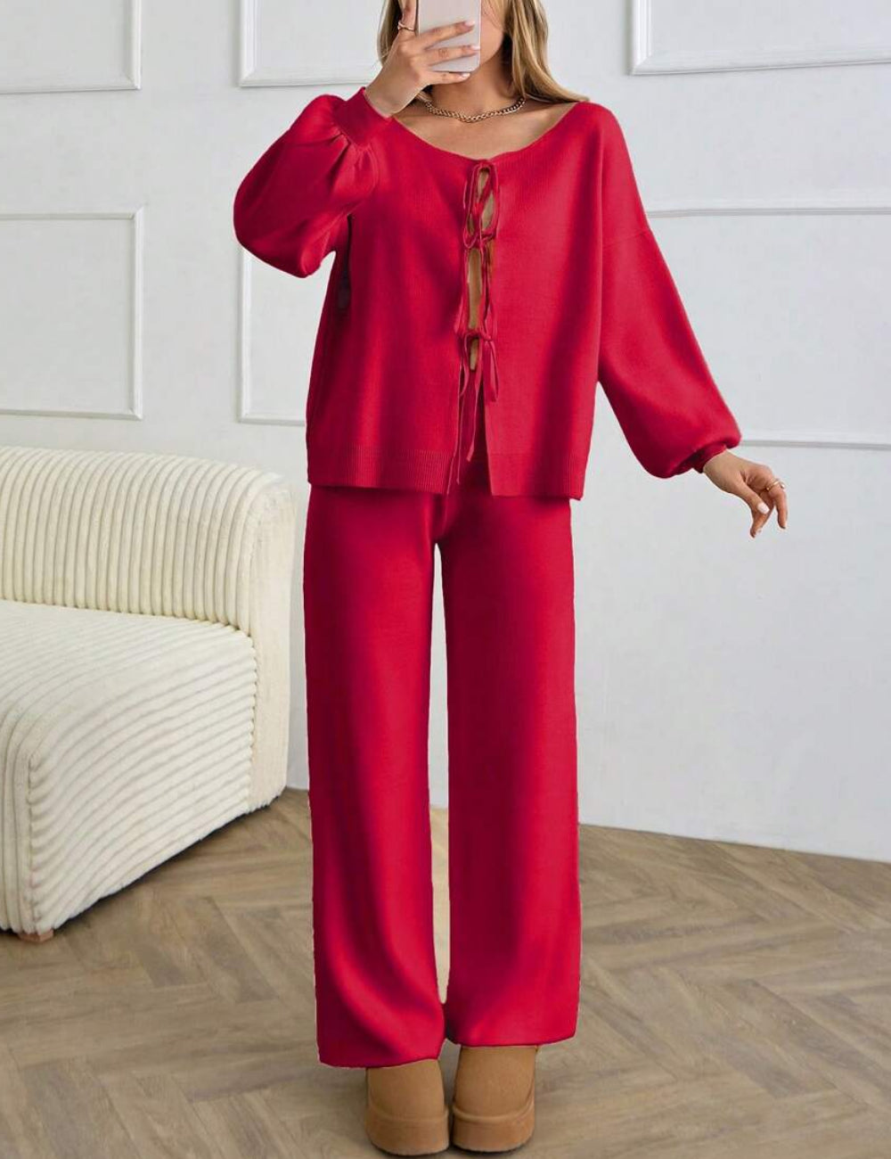 Shein outfit, red