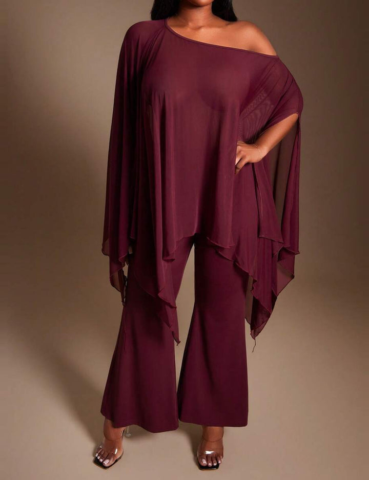 Shein Curve+ ruhaszett, bordó