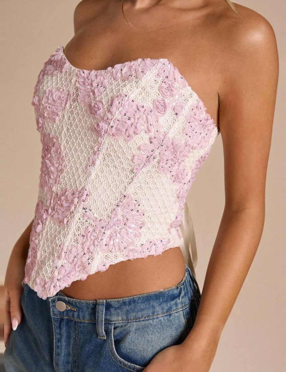 Corset Shein, mix culori