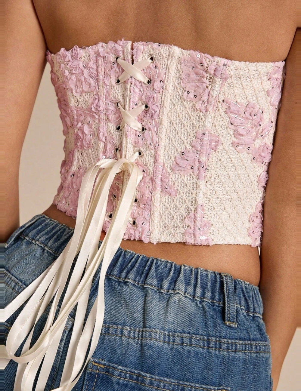 Corset Shein, mix culori