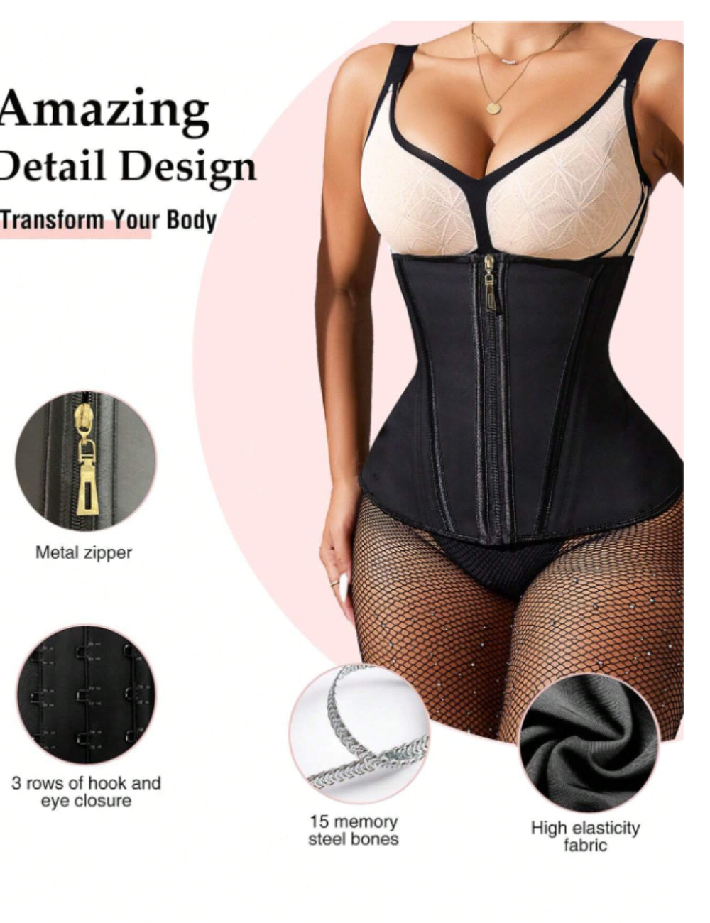 Corset Shein, negru