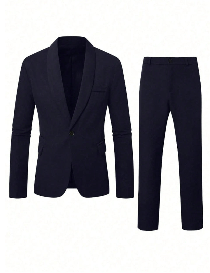 Costum Shein MANFINITY, bleumarin