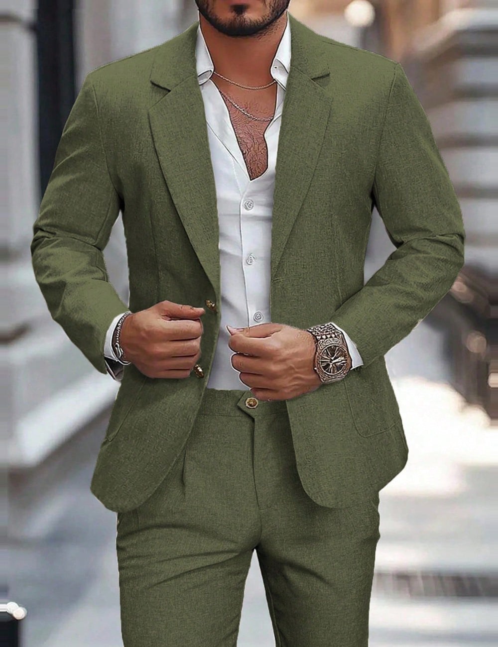 Costum Shein MANFINITY, verde