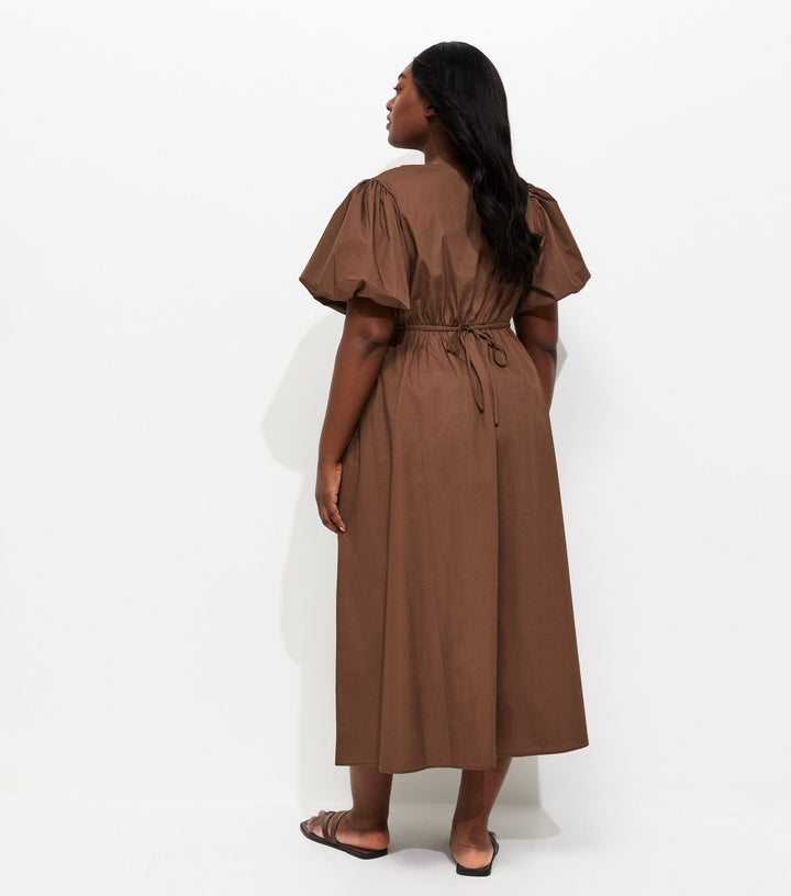 Rochie maxi NEW LOOK, maro