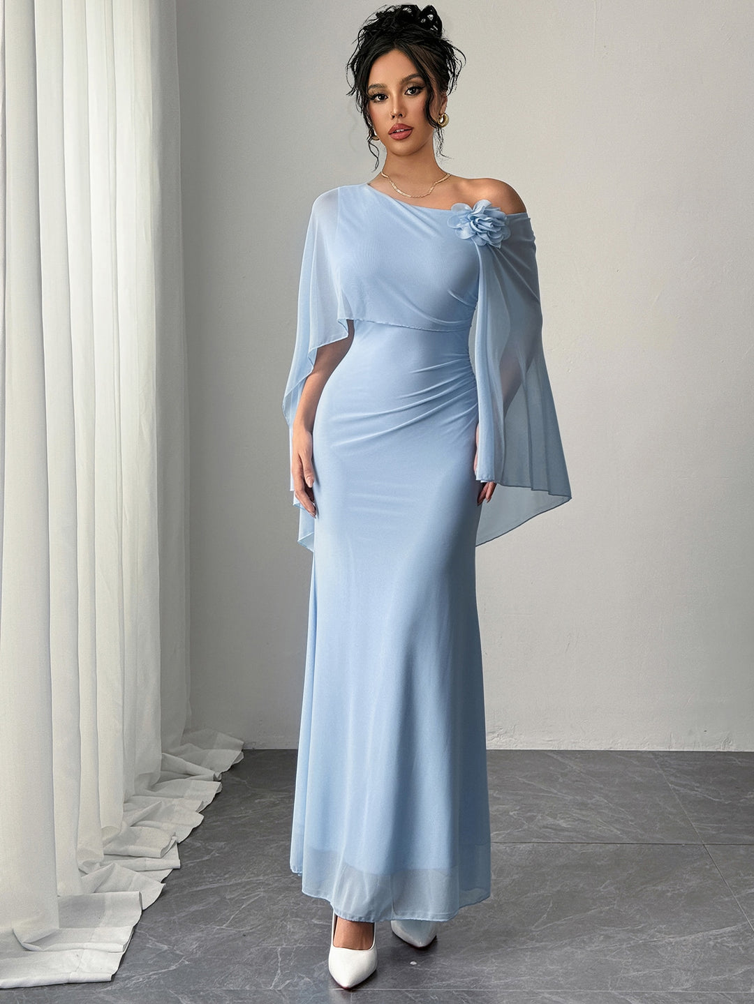 Rochie maxi SHEIN, albastru