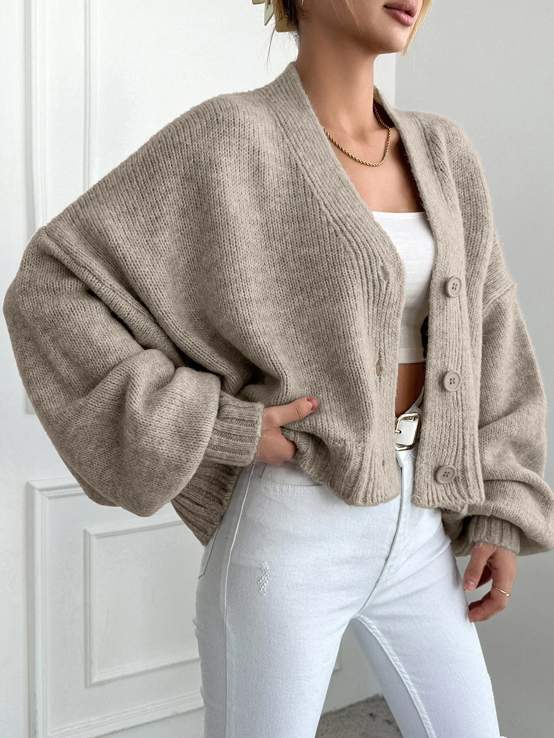 Cardigan SHEIN, bej