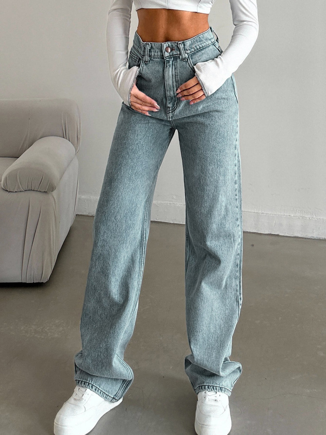 Jeans SHEIN, albastru