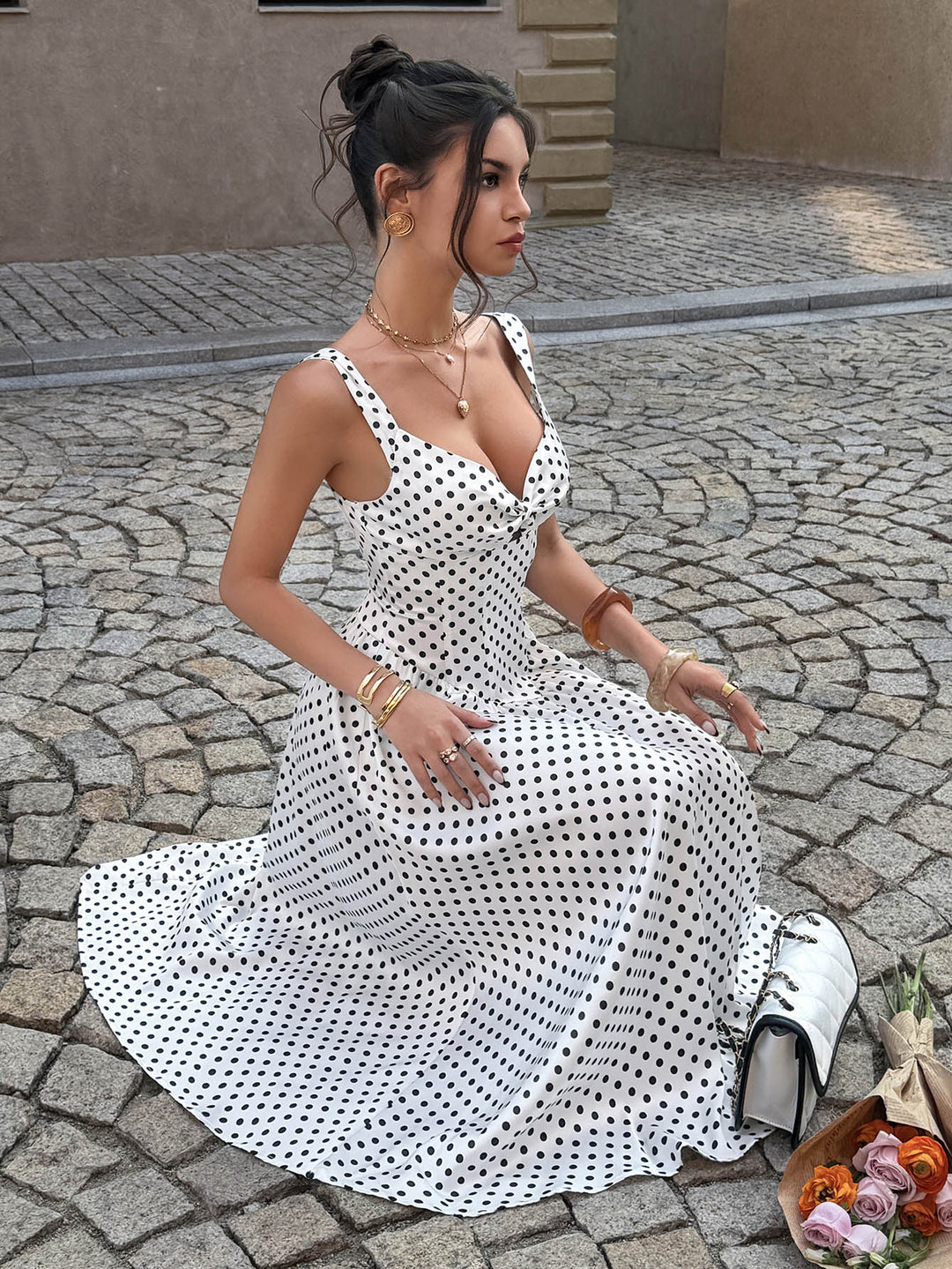 Rochie maxi SHEIN, alb