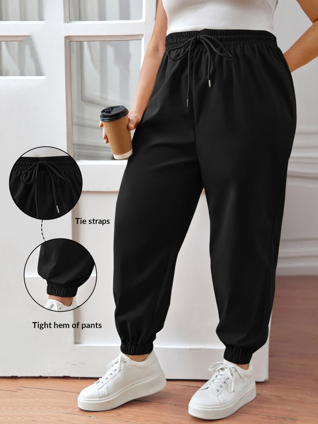 Pantaloni SHEIN, negru