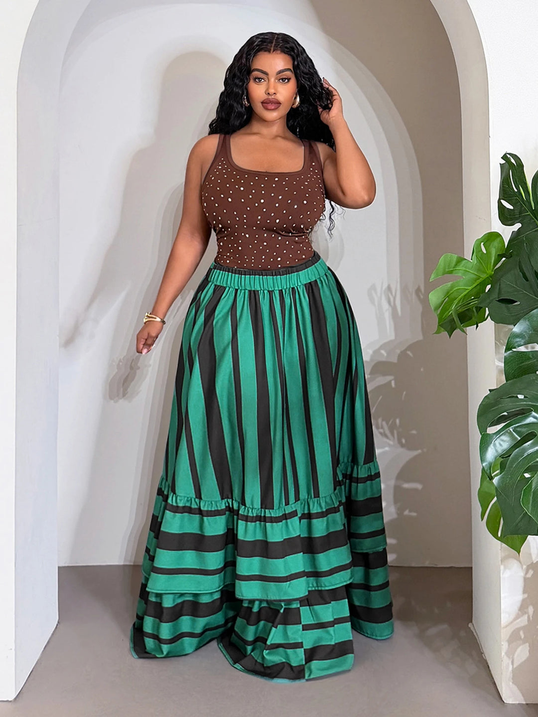 Fustă maxi SHEIN, mix culori