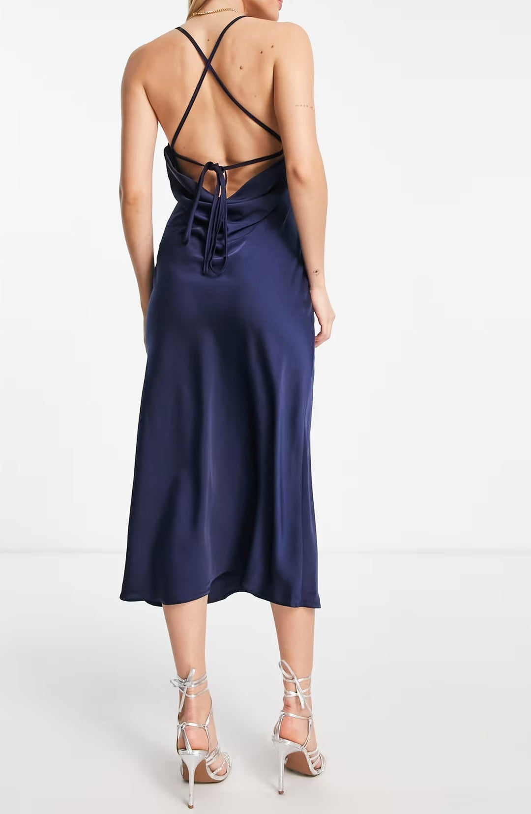 Rochie midi ASOS, albastru