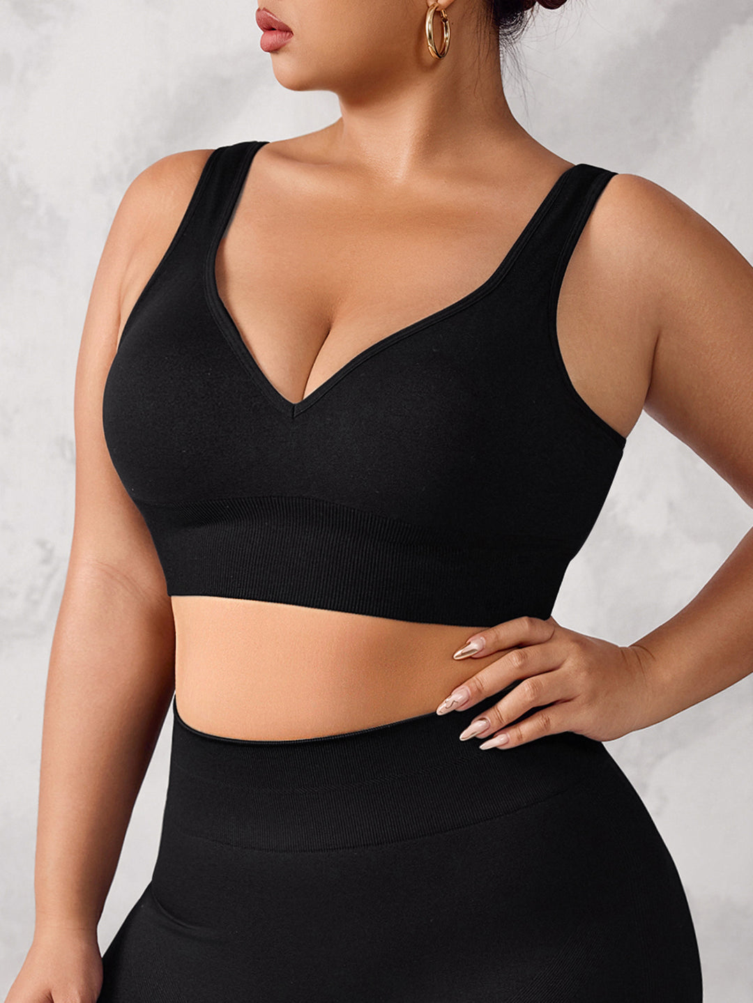 Sutien sport SHEIN, negru