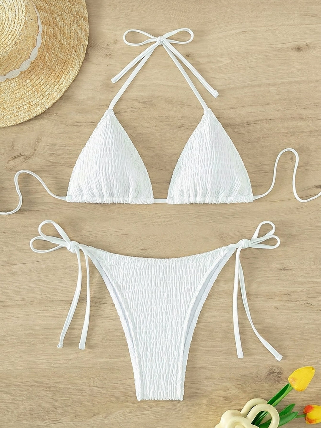 Set bikini SHEIN, alb