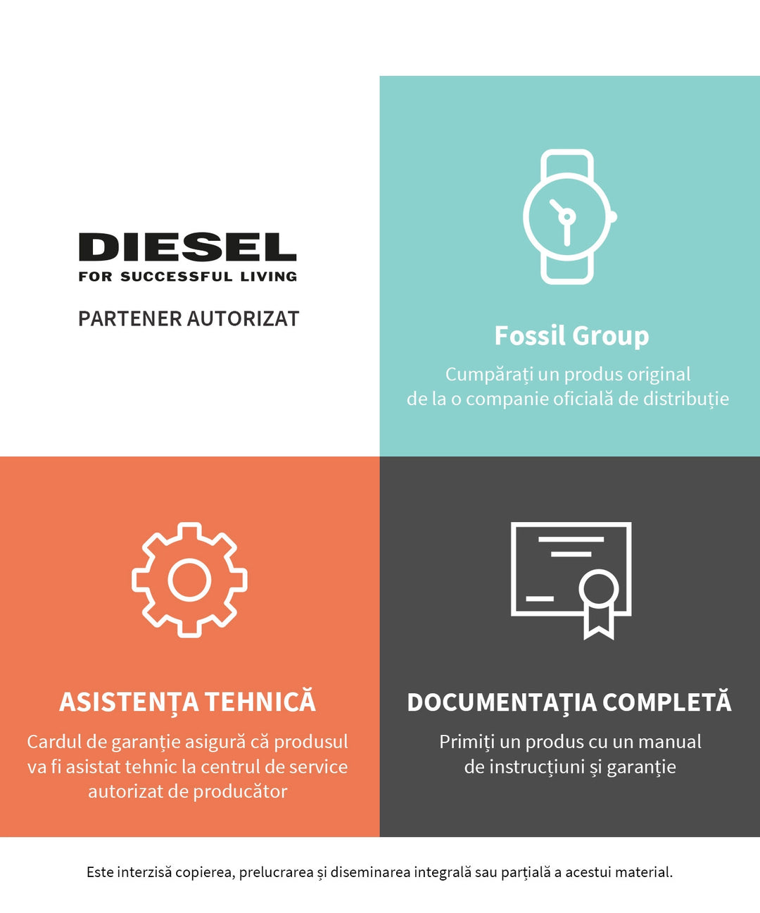 DIESEL óra, fekete