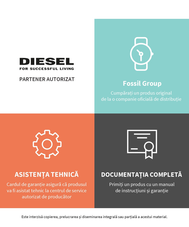 DIESEL óra, fekete