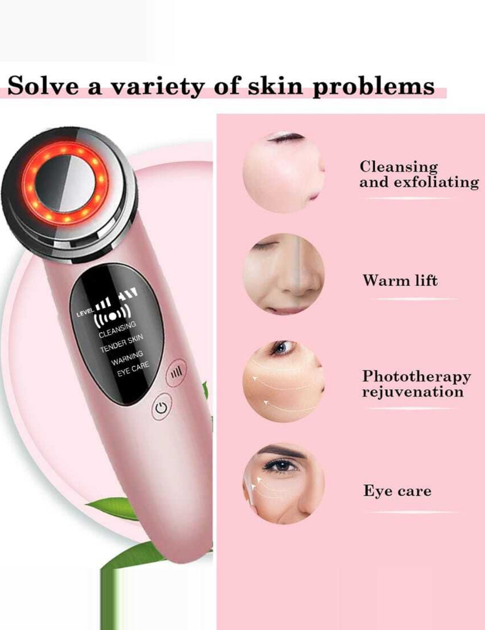 Dispozitiv de lifting facial Shein, roz