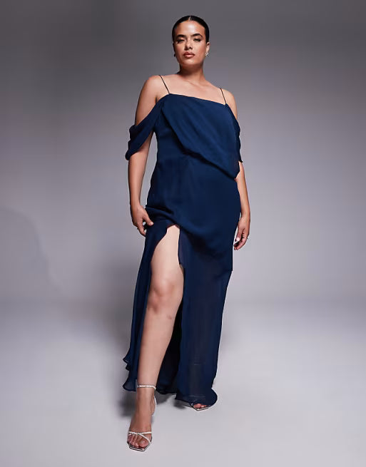 Rochie maxi ASOS, albastru