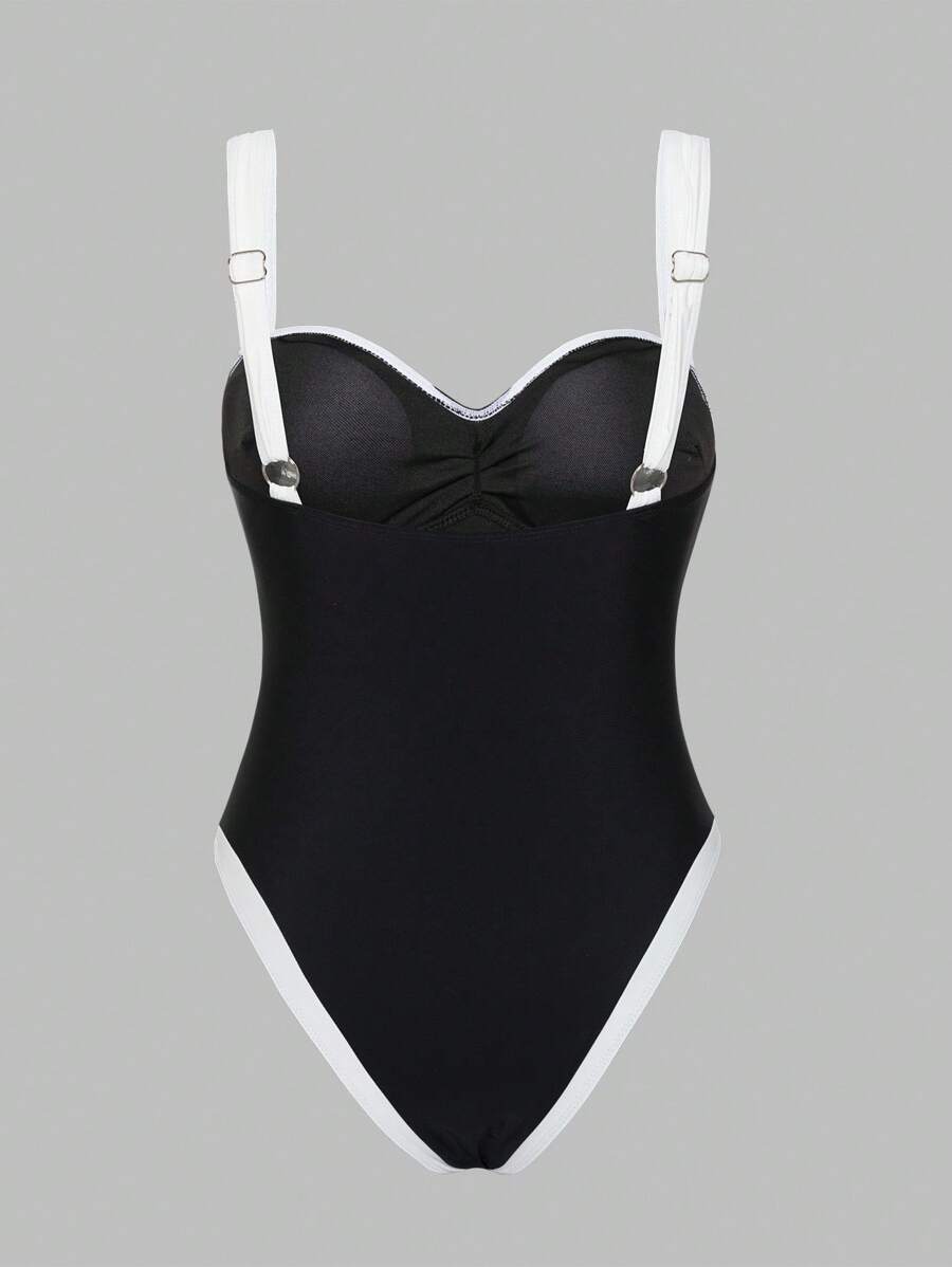 Costum de baie întreg SHEIN, negru