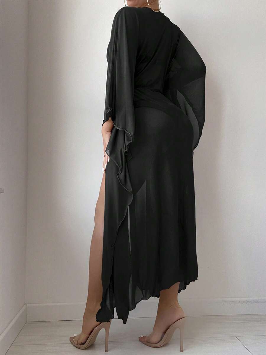 SHEIN kimonó, fekete