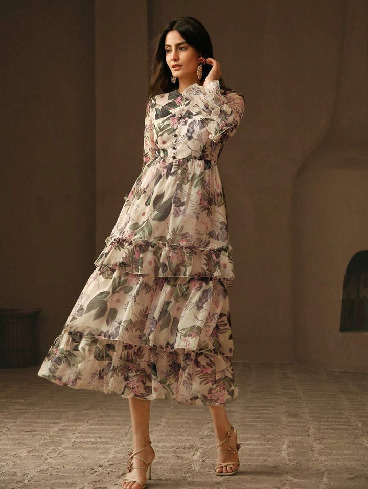 Rochie maxi SHEIN, mix culori