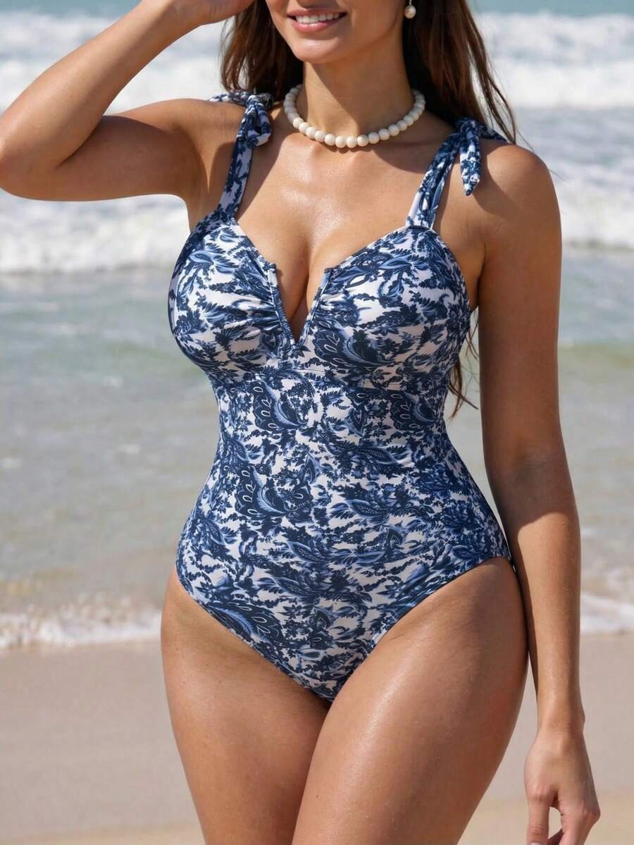 Costum de baie întreg SHEIN, mix culori