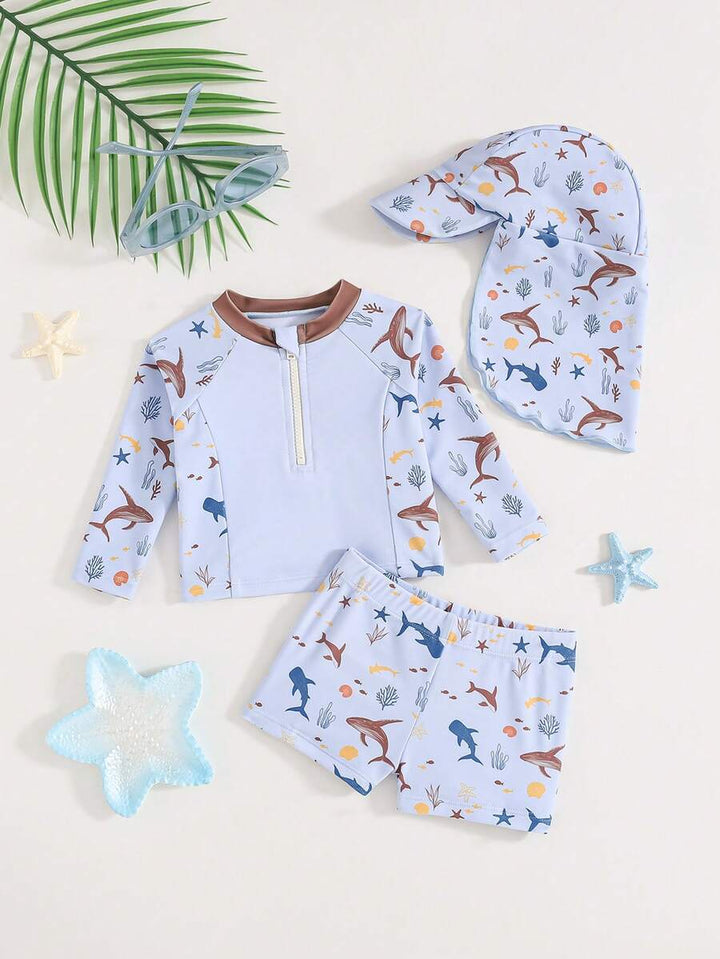 Set costum de baie SHEIN, mix culori