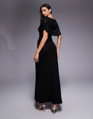 Rochie maxi ASOS, negru