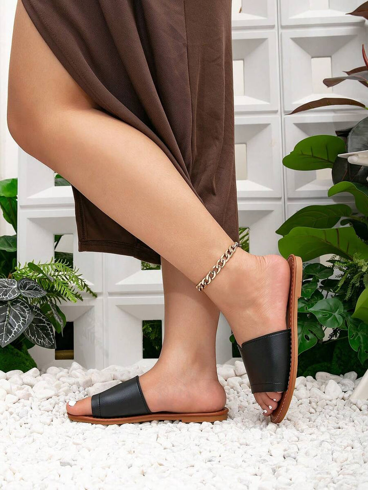 SHEIN papucs, fekete