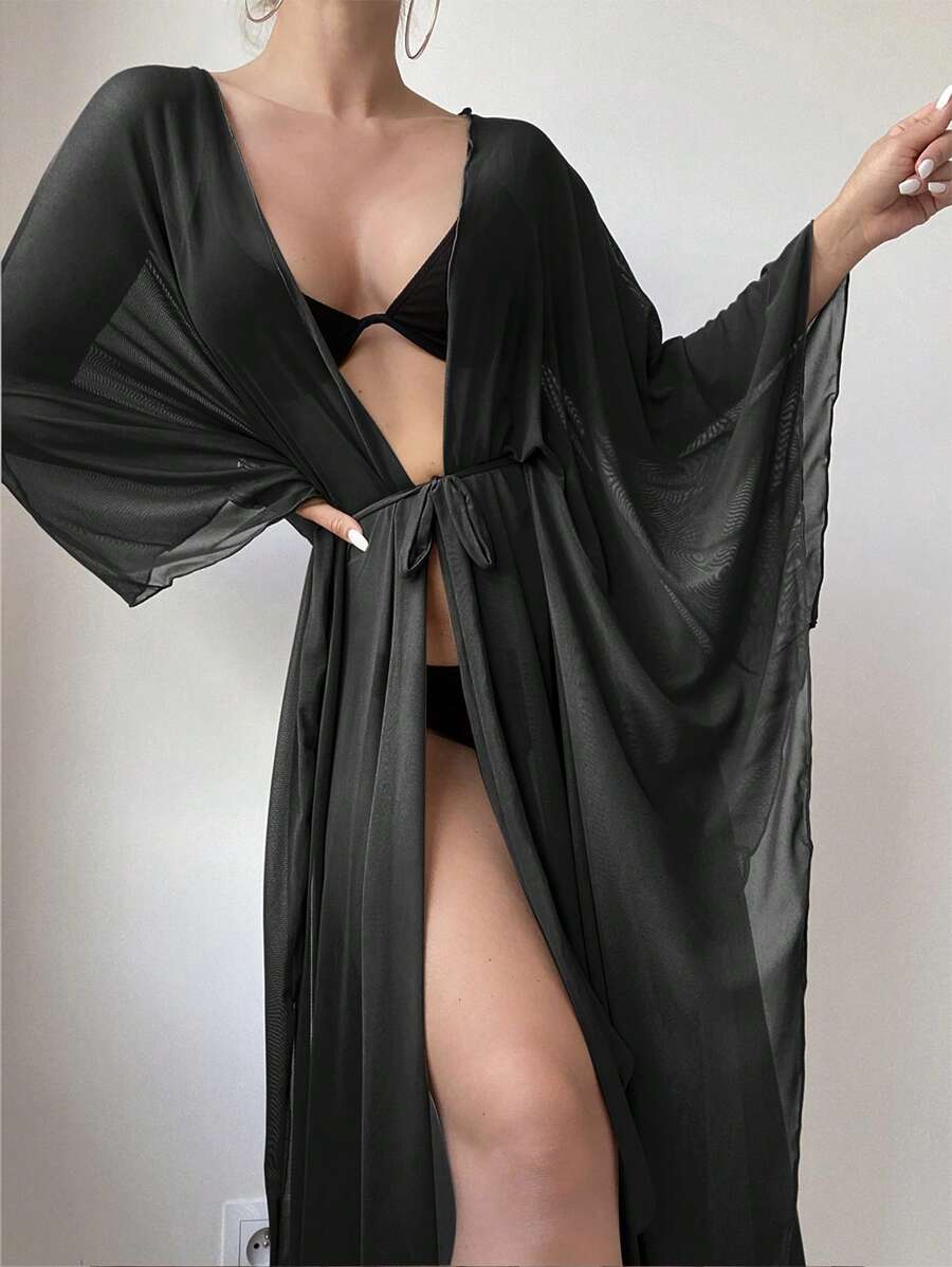 SHEIN kimonó, fekete