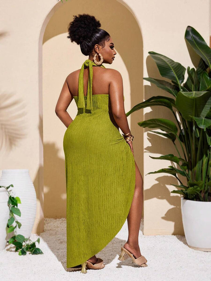 Rochie maxi SHEIN, verde
