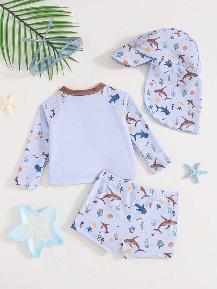 Set costum de baie SHEIN, mix culori