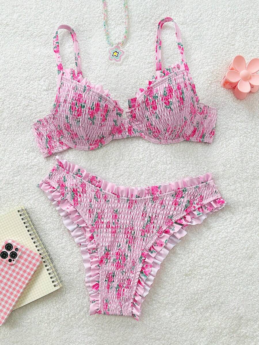 Costum de baie SHEIN, mix culori