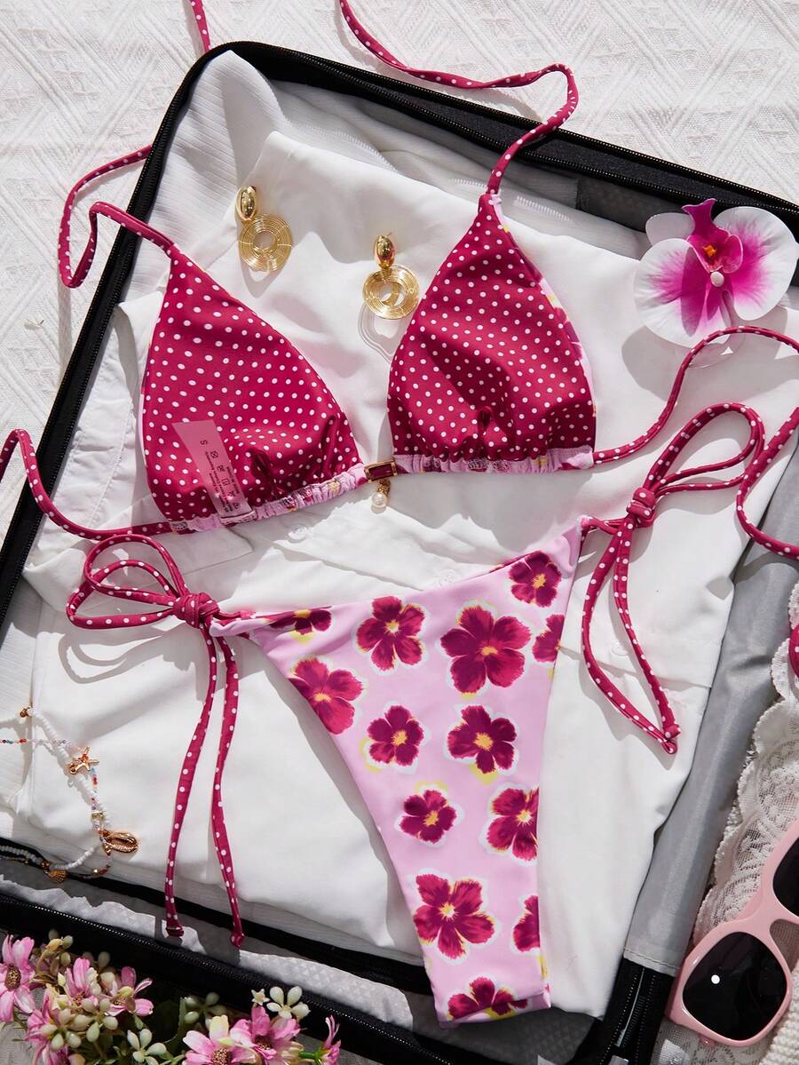 Costum de baie SHEIN, mix culori