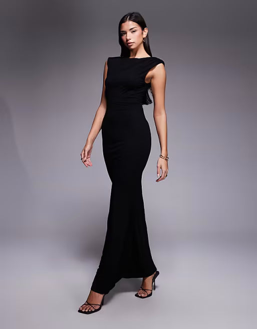 Rochie maxi ASOS, negru