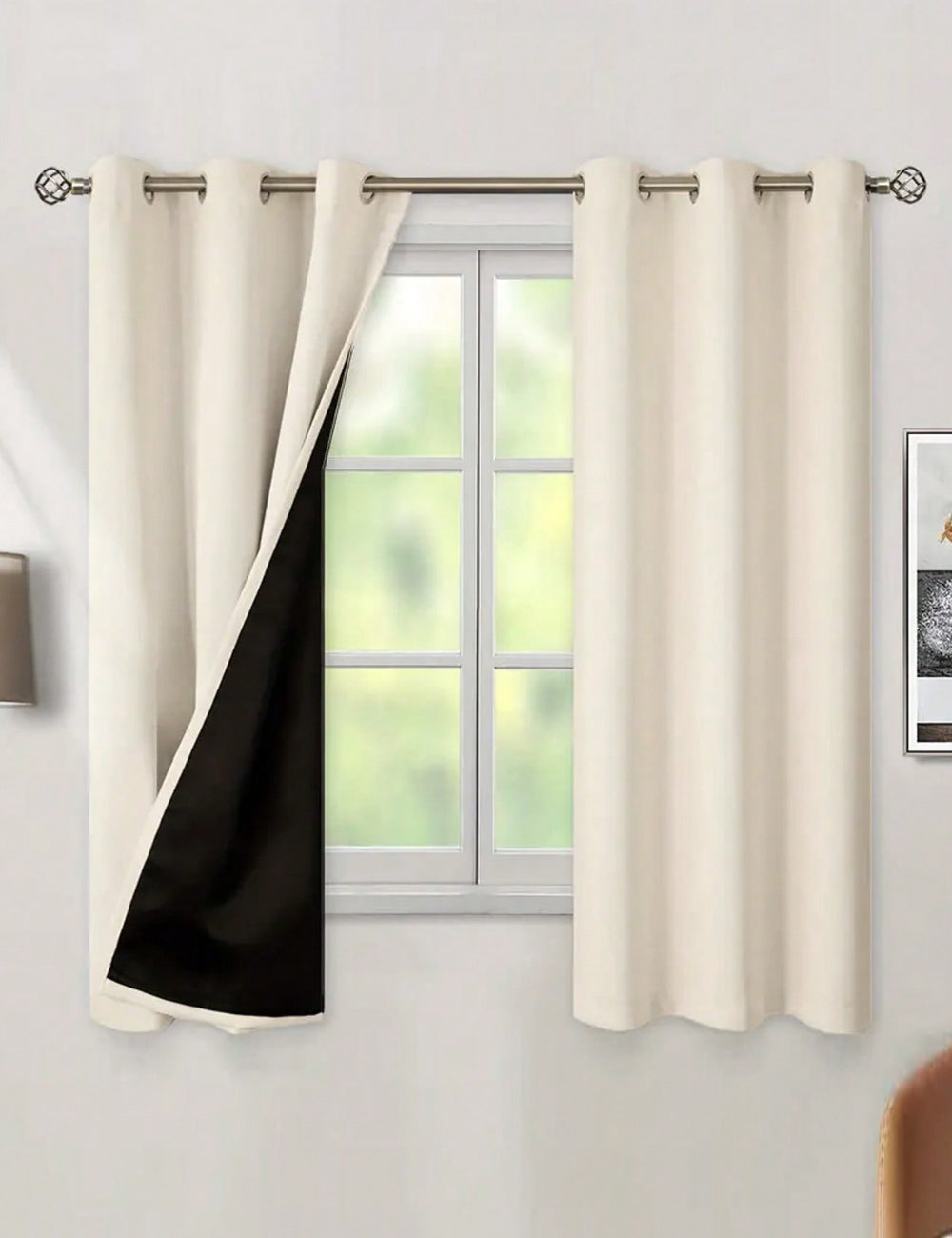 Draperie SHEIN, bej
