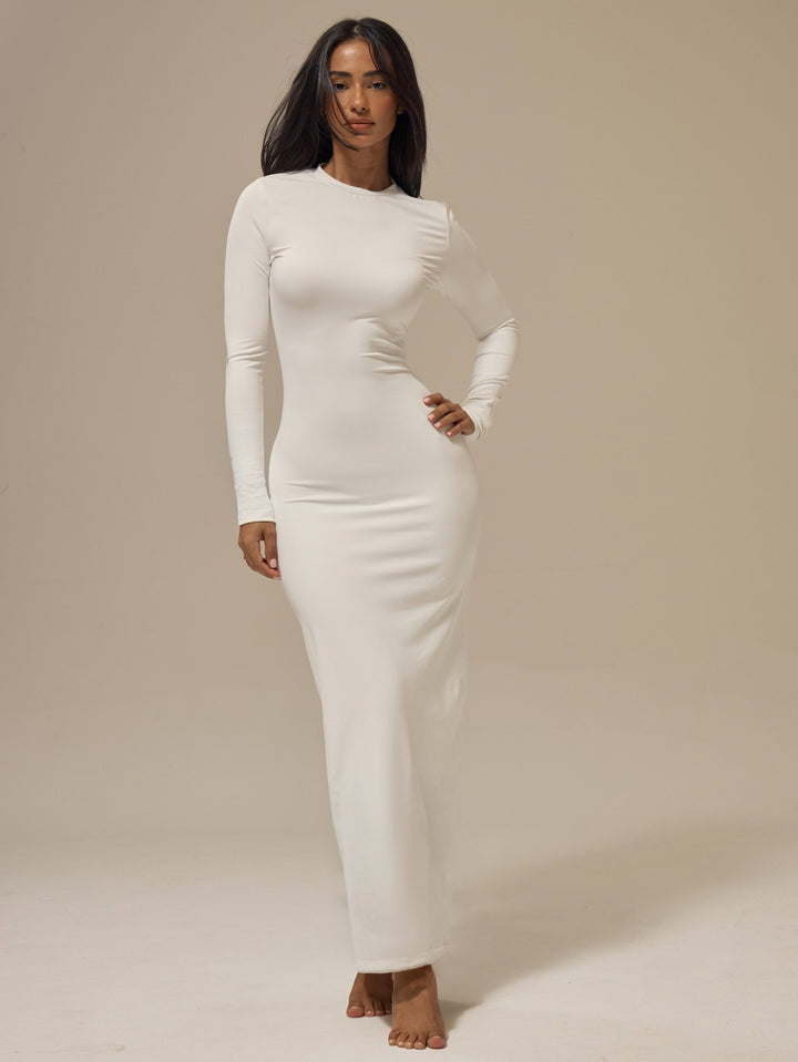 Rochie maxi SHEIN, alb