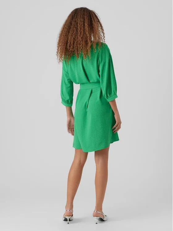 VERO MODA zöld miniruha
