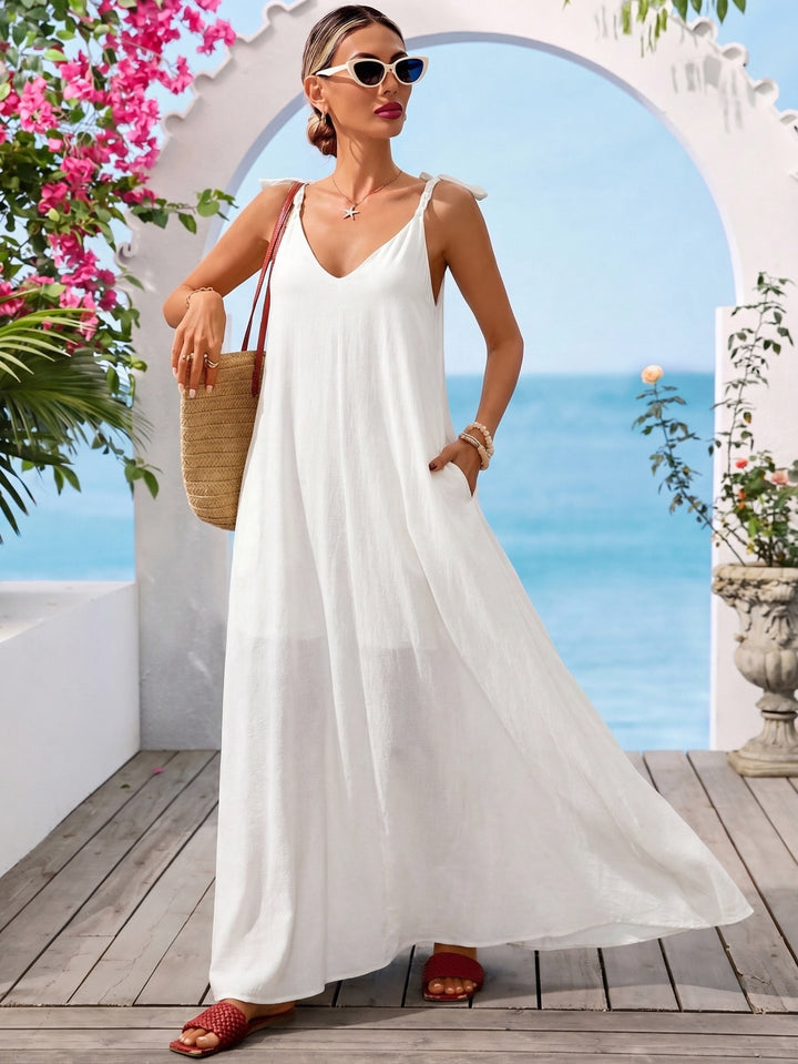Rochie maxi SHEIN, alb