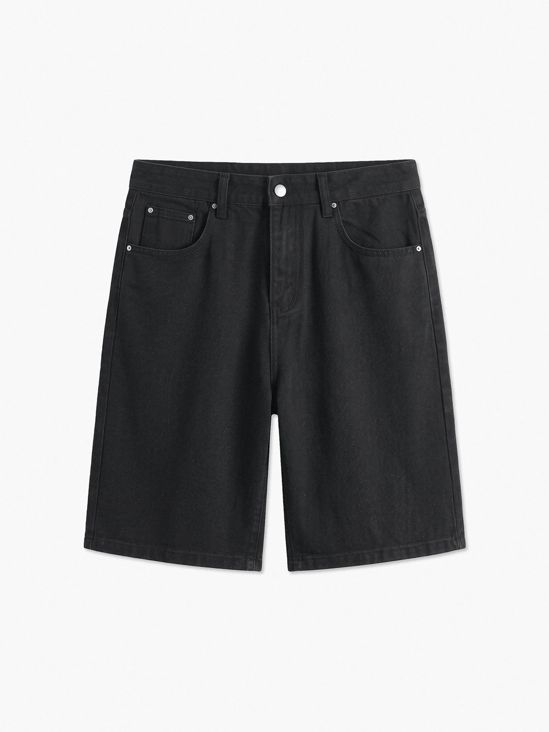Pantaloni scurți de blugi SHEIN, negru
