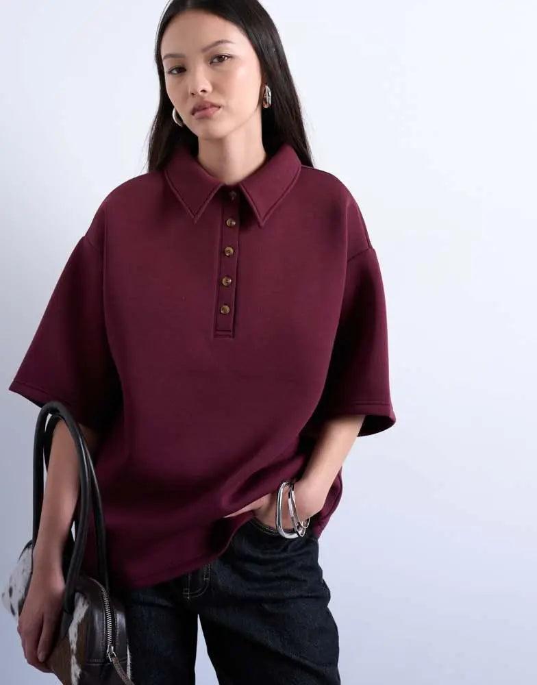 Tricou TOPSHOP, vișiniu