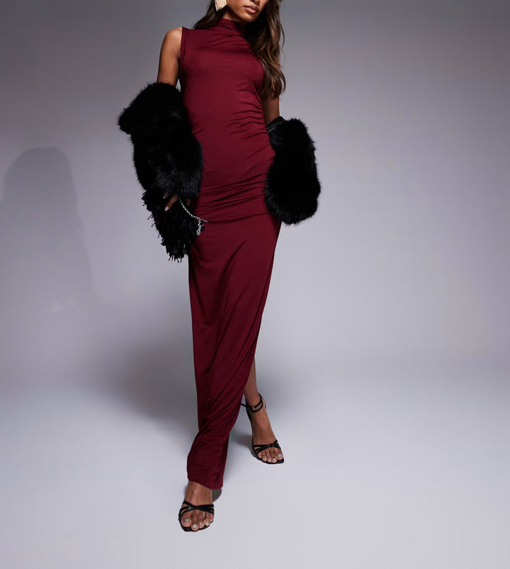 Rochie maxi ASOS, vișiniu
