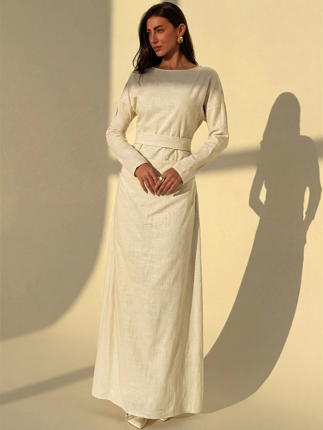 Rochie maxi SHEIN, portocaliu