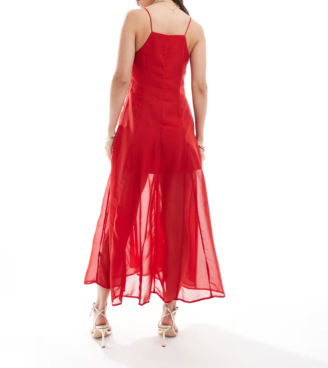 Rochie maxi Asos, roșu