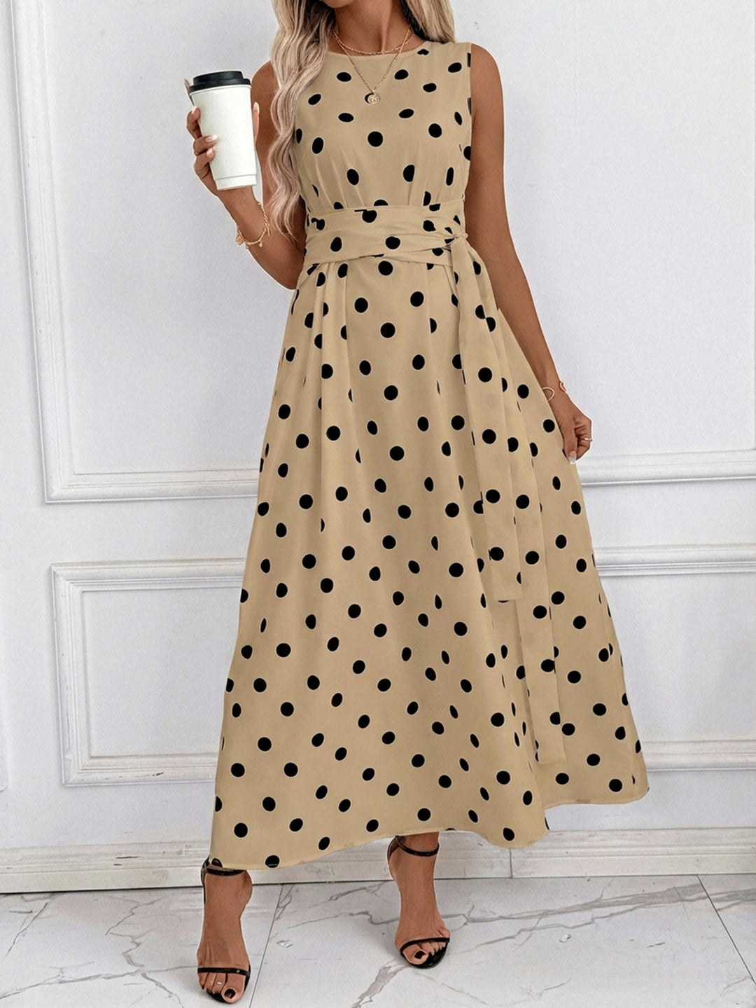 Rochie maxi SHEIN, bej