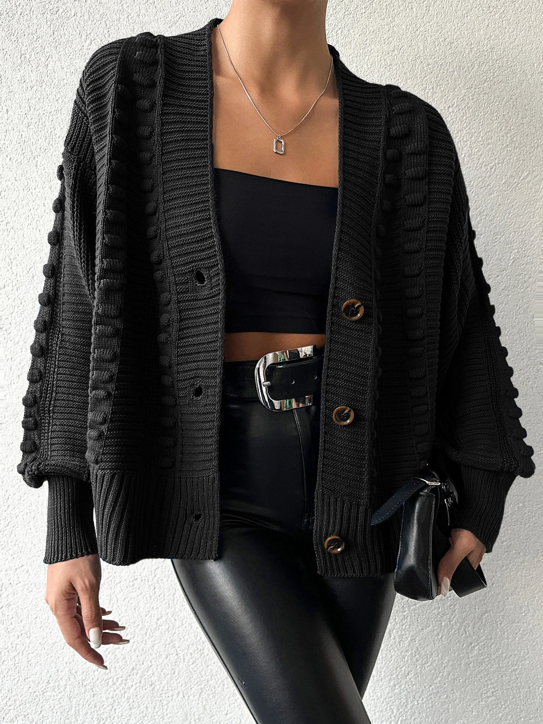 Cardigan SHEIN, negru