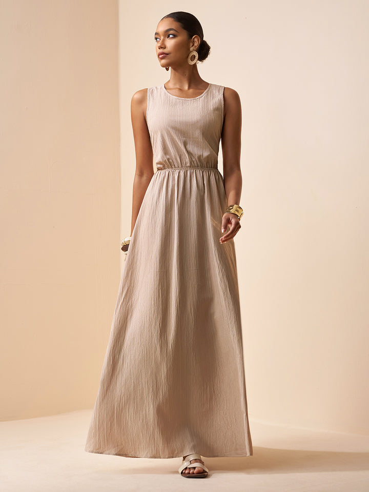 Rochie maxi SHEIN, kaki
